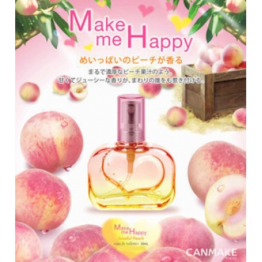 日本 Cosme美妆大赏canmake Make Me Happy鲜桃味淡香水30ml